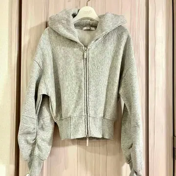 Snidel 속기모 그레이 후드티