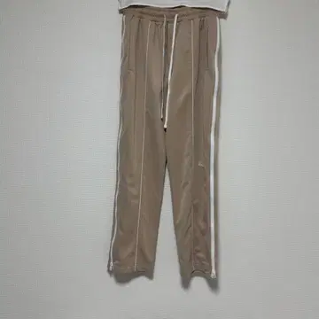 KINDAGARDEN 베이지 사이드 스트라이프 팬츠