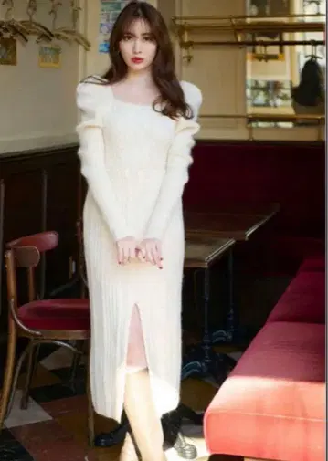 Her lip to Bambina 케이블 니트 드레스