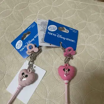 디즈니 리조트 휴대용 벌룬 홀더 하트 새상품 두 개 세트