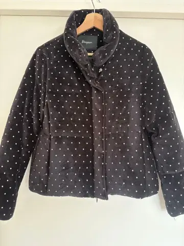 Diagram 도트 무늬 플리스 다운 자켓