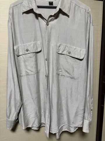 phiz 실크 100% 베이지 긴팔 셔츠 M