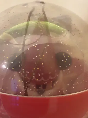 디즈니 크리스마스 리루린린 캡슐 토이 빨간색