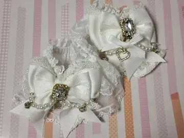 LIZLISA 사다리 레이스 소매 화이트