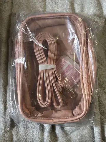 3coins 2way 봉제 인형 파우치 핑크