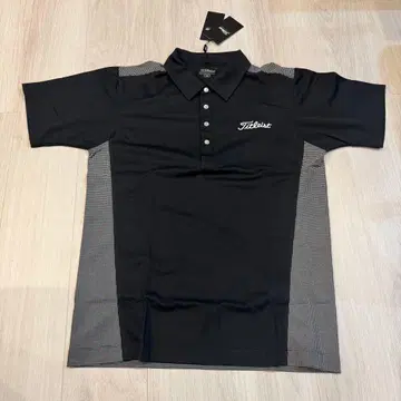 Titleist 블랙 피케 셔츠 LL