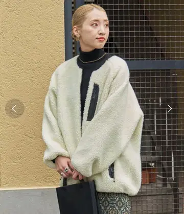 FREAK'S STORE 리버서블 보아 플리스 블루종