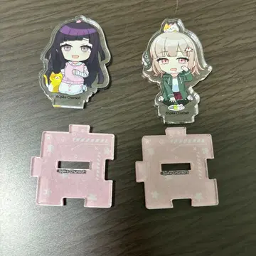 단간론파 나나미 치아키 츠미키 미캉 아크릴 스탠드 마네키네코 2개 세트