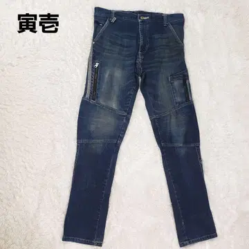 도라이치 TORAICHI 8990 스트레치 데님 워크 팬츠 L