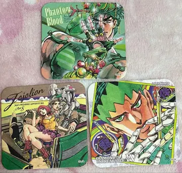 아라키 히로히코 원화전 죠죠의 기묘한 모험 아트 코스터 3종 세트