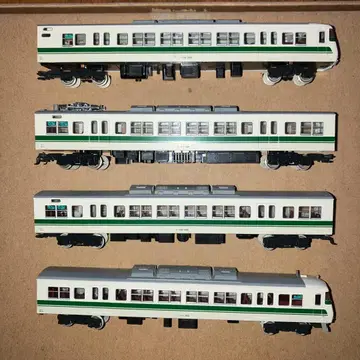 N 게이지 철도 모형 4량 편성 화이트 그린