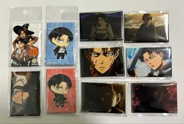 진격의 거인 리바이 200경 스퀘어 캔뱃지 종합 세트 2