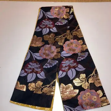화려한 꽃무늬 후쿠로 오비