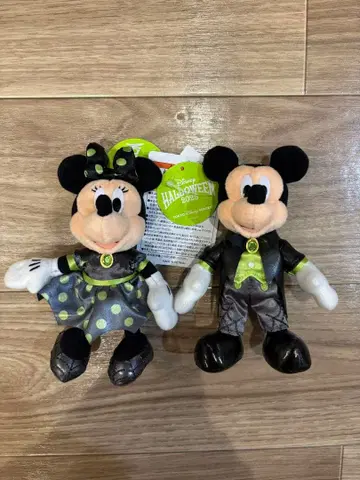 디즈니 리조트 할로윈 미키 미니 인형 배지