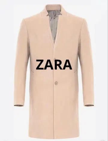 ZARA 체스터 코트 베이지