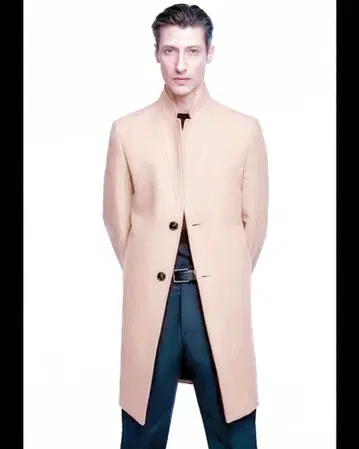 ZARA 체스터 코트 베이지