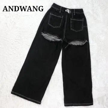 ANDWANG back cutout denim pants 백 컷