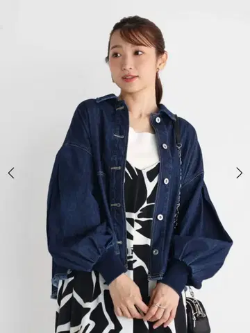 vin 볼륨 슬리브 데님 자켓