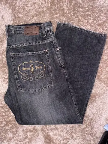 Sean John 빈티지 가공 배기 데님