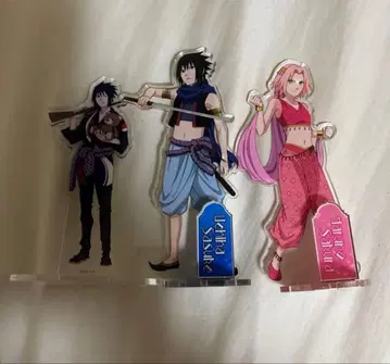 NARUTO 사스케 사쿠라 아크릴 스탠드 사막 축제 3개 세트