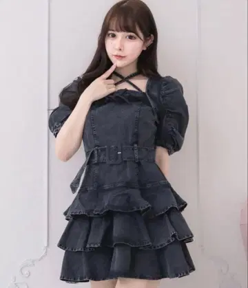 pium 데님 원피스 택 포함 새상품