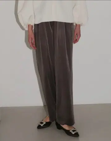 새상품, OHGA, 벨로아 팬츠, M 사이즈, 그레이