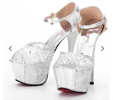 완판템 Dazzy [16cm 힐] 참 포함 오픈토 샌들