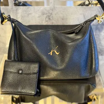 [ 새상품급 ] 키타무라 K 로고 원 숄더백 주름 가죽