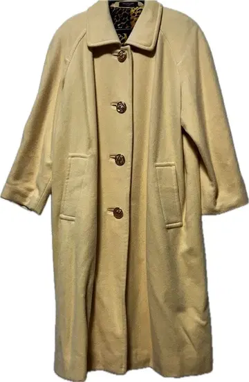 레오나르 골드 버튼 코트 골드 버튼