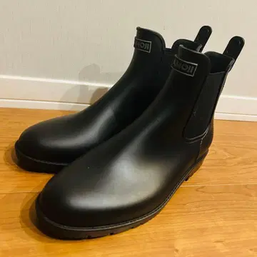 AMOJI 사이드 고어 레인부츠 숏부츠 방수 30cm 블랙