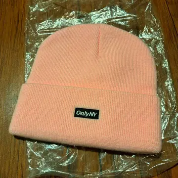 Only NY 온리 뉴욕 핑크 니트 모자 비니 스트릿