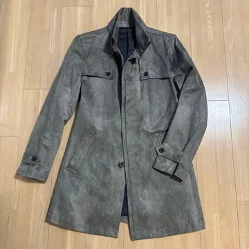 TORNADO MART tct-6505 스웨이드 반전 카라 스텐카라 코트