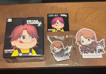 LUNA SEA x KUROMI 아크릴 핀즈 & 밀키 SUGIZO 세트