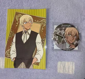 명탐정 코난 세가 럭키 쿠지 캔뱃지 아무로 토오루 엽서 세트 판매