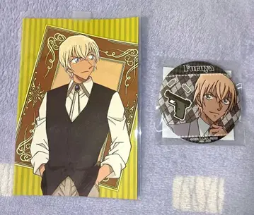 명탐정 코난 세가 럭키 쿠지 캔뱃지 아무로 토오루 엽서 세트 판매