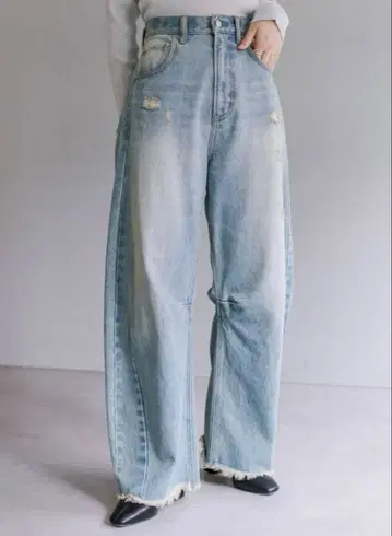 mystic 커브 데님 블루 사이즈 0