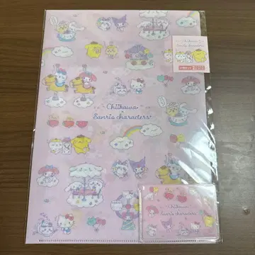 치이카와 x 산리오 캐릭터즈 클리어 파일 세트 & 카드 케이스