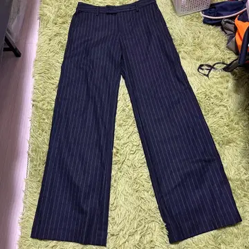 MARGARET HOWELL 스트라이프 와이드 팬츠
