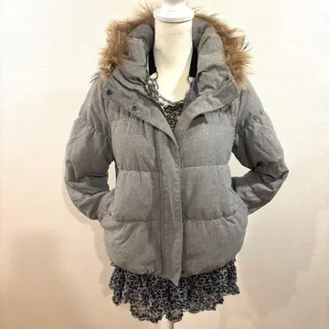 헤이세이 갸루 y2k 퍼 다운 자켓 맥브링 모리걸 쇼트 기장