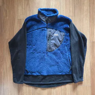 FA02 파타고니아/알파인 퍼 풀오버/블루 x 블랙/사이즈 L