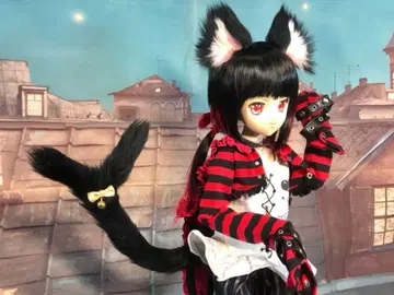 고양이 귀 꼬리 잡화 DD SD MDD MSD 40~60cm 인형용