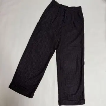 COS 코스 체크 와이드 팬츠 울 size 32