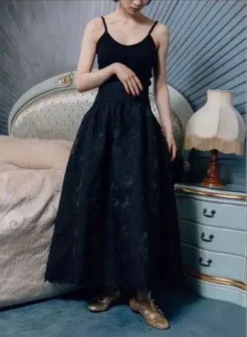 [ Bibiy ] 블랙 롱 스커트