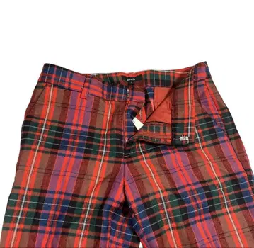 알아바일 타탄 체크 테이퍼드 팬츠