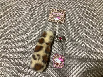 산리오 갸루 고양이 스트랩 헬로키티 브라운