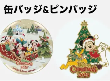 [ 미사용 새상품 ] 디즈니 크리스마스 캔뱃지 핀 배지 2025년