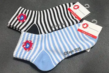 [단종 상품] EXPO2025 공식 미야쿠미야쿠 여성용 양말 2족 세트