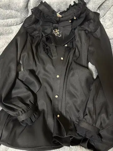 Secrethoney 액세서리 리본 레이스 프릴 셋업