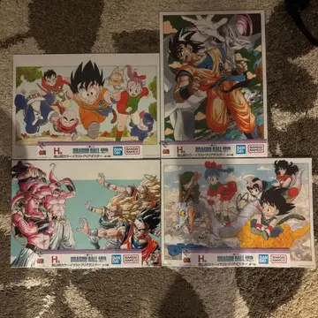 드래곤볼 제일복권 40th H상 클리어 포스터 4종