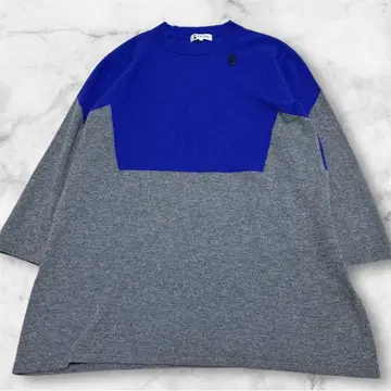 컨디션 최상 피코네 PICONE 캐시미어 긴팔 니트 로고 배치 절개